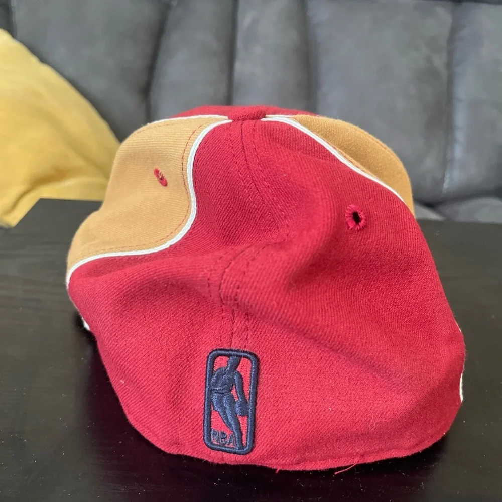 New Era Red and Tan NBA Cap